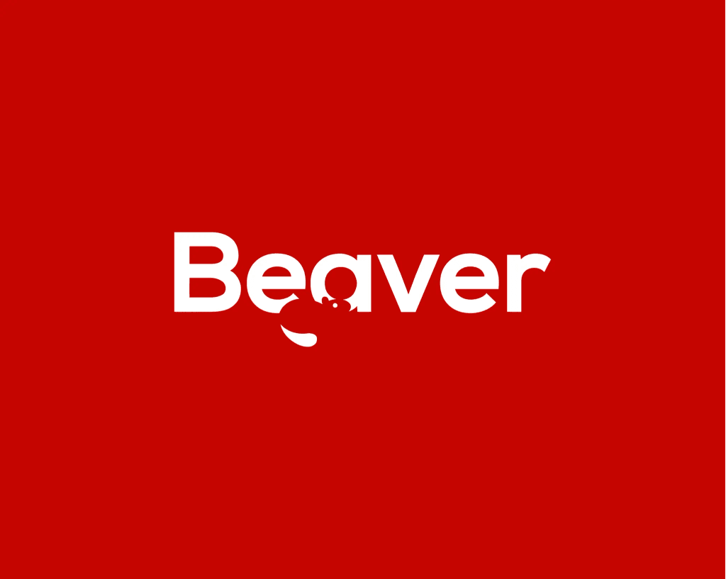 A Beaver negative space logo with hidden meaning