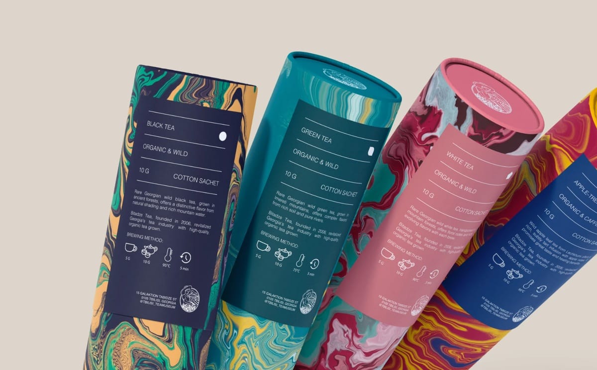 A tube tea packaging designs