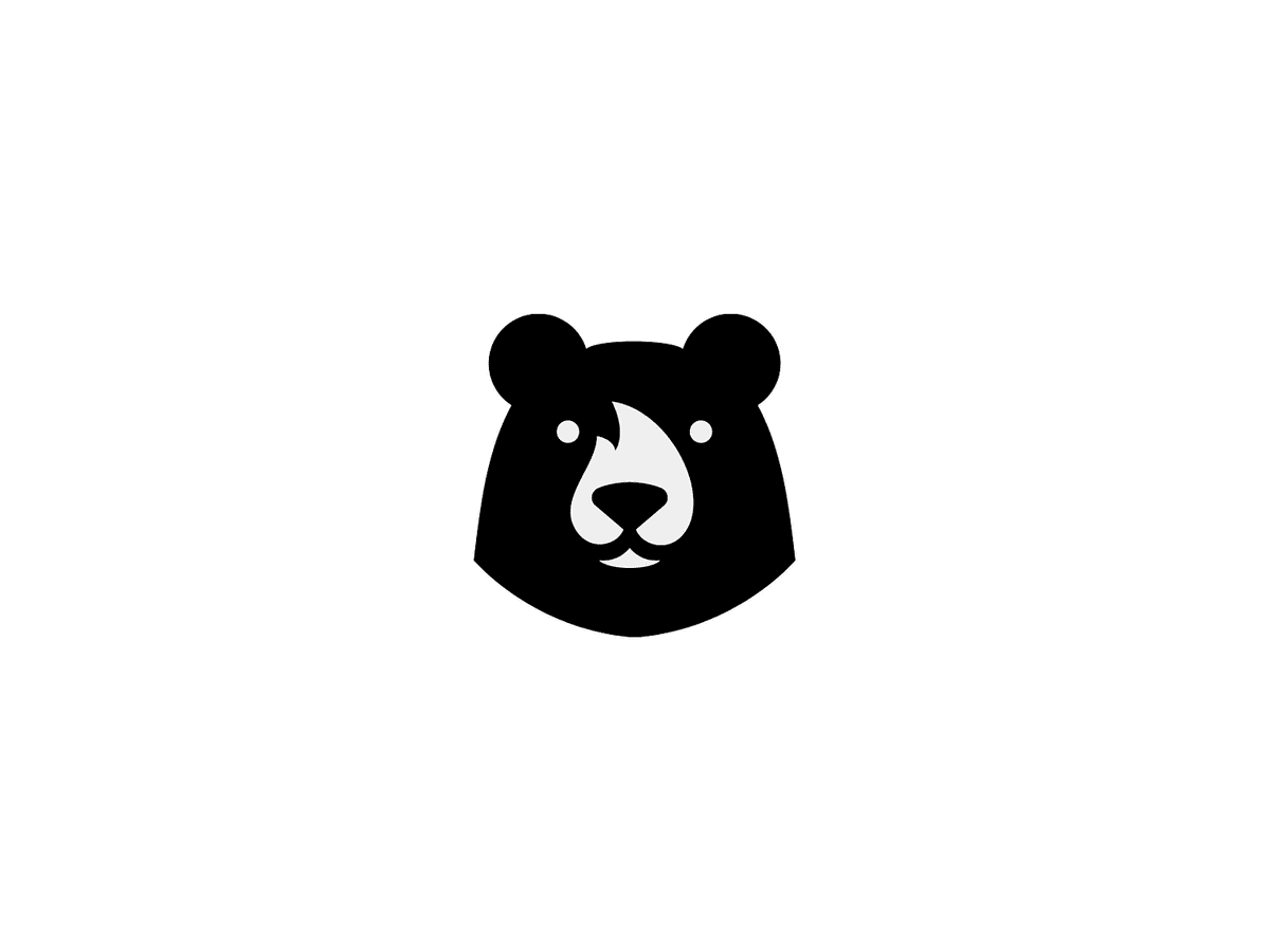 A bear and fire hidden meaning logo