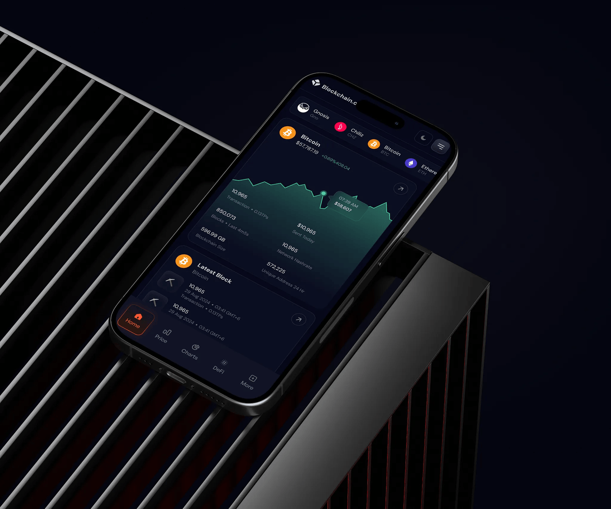 A crypto blockchain dashboard design