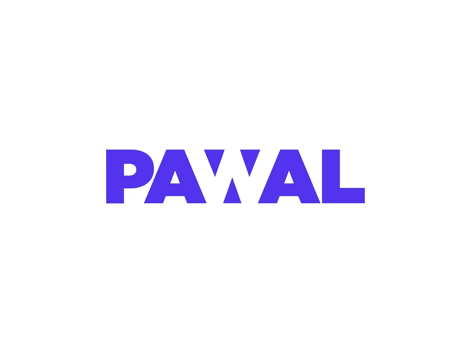 A negative space lettering logo