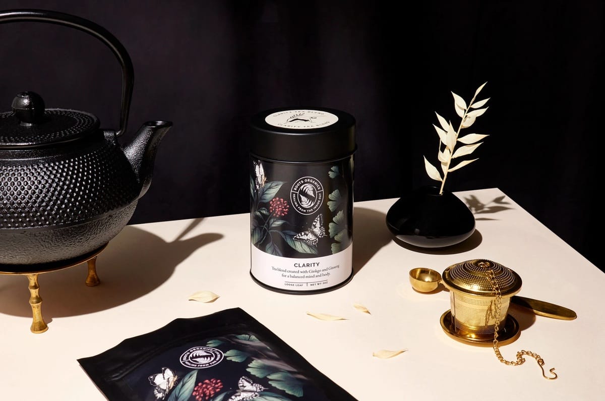 An organic tube tea packaging