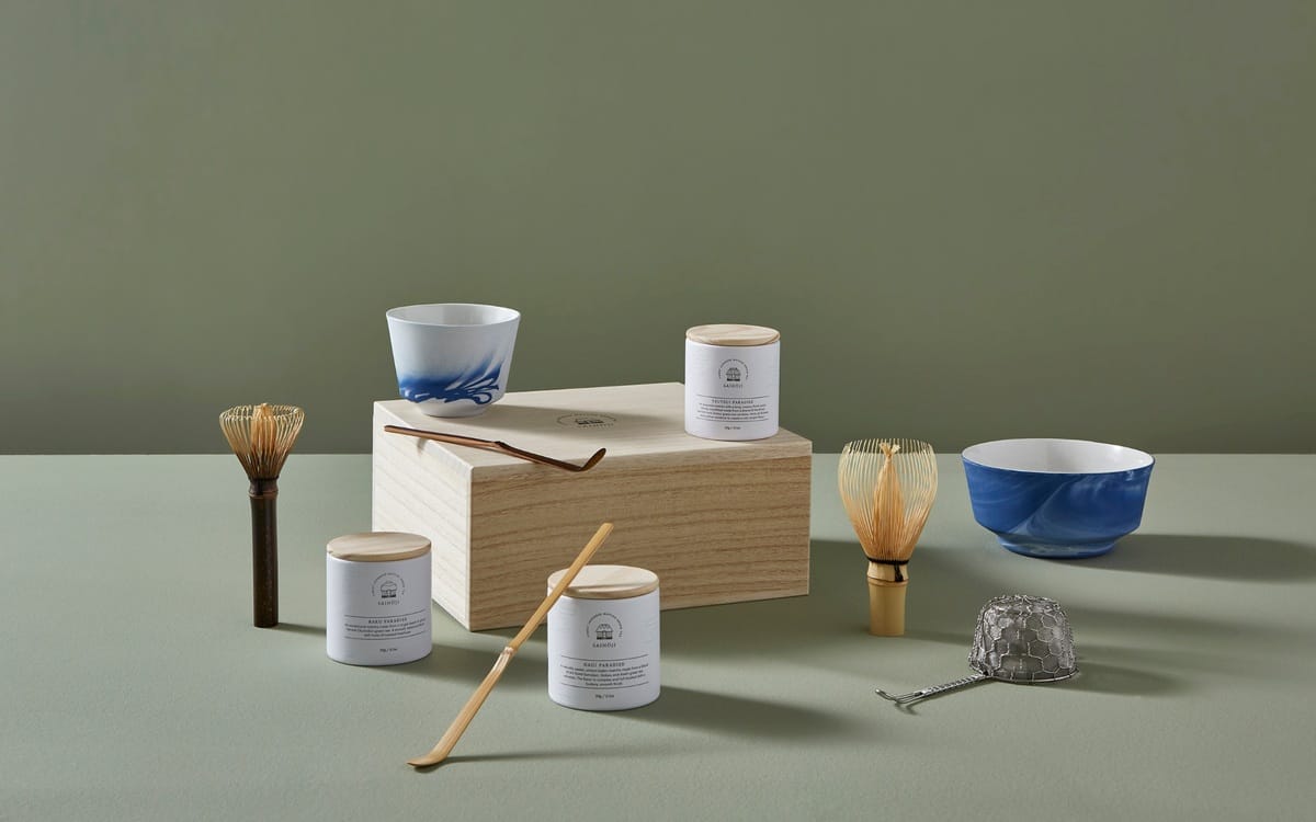 Japanese style minimalistic tea design