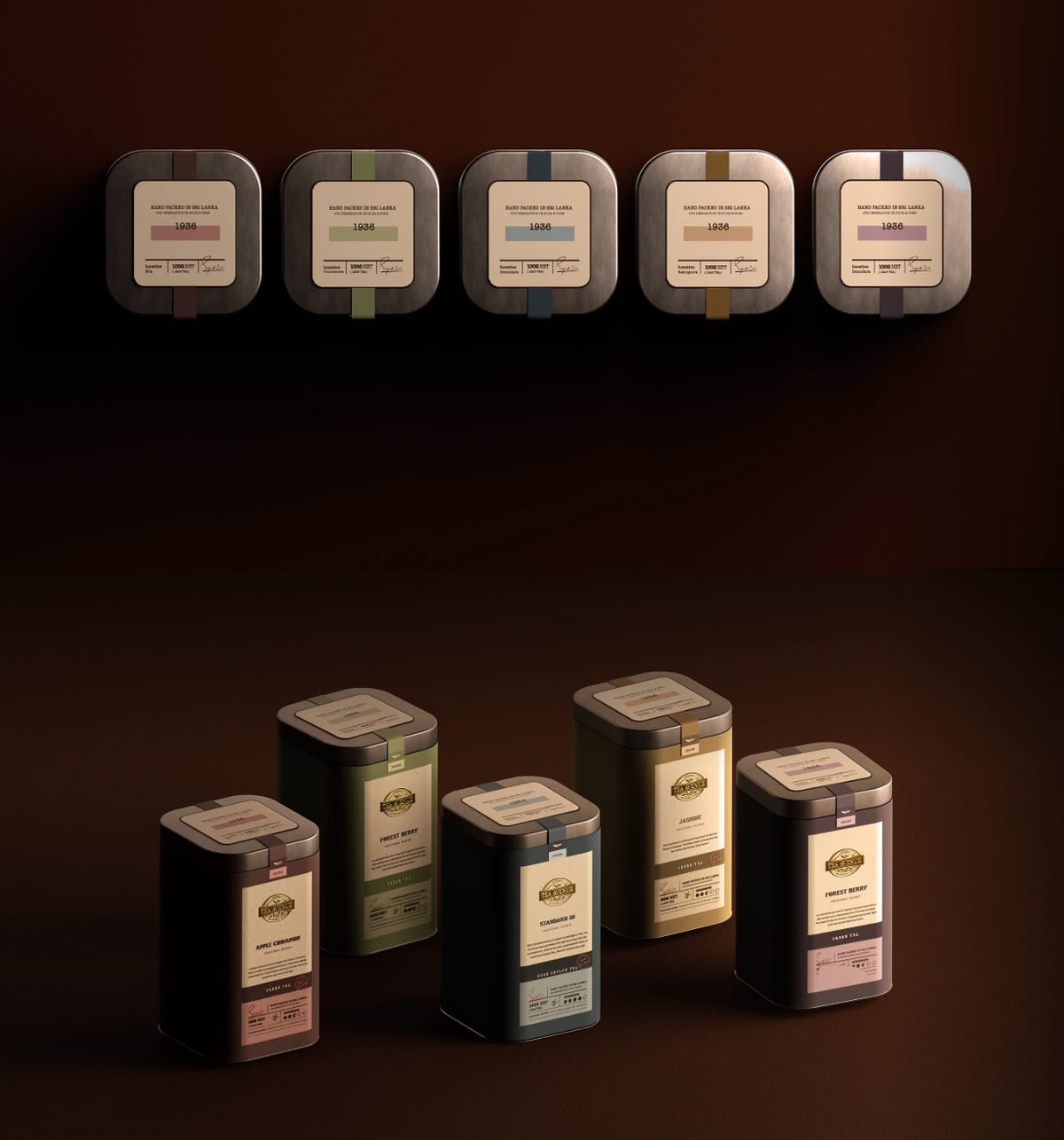 A classic tea packaging design