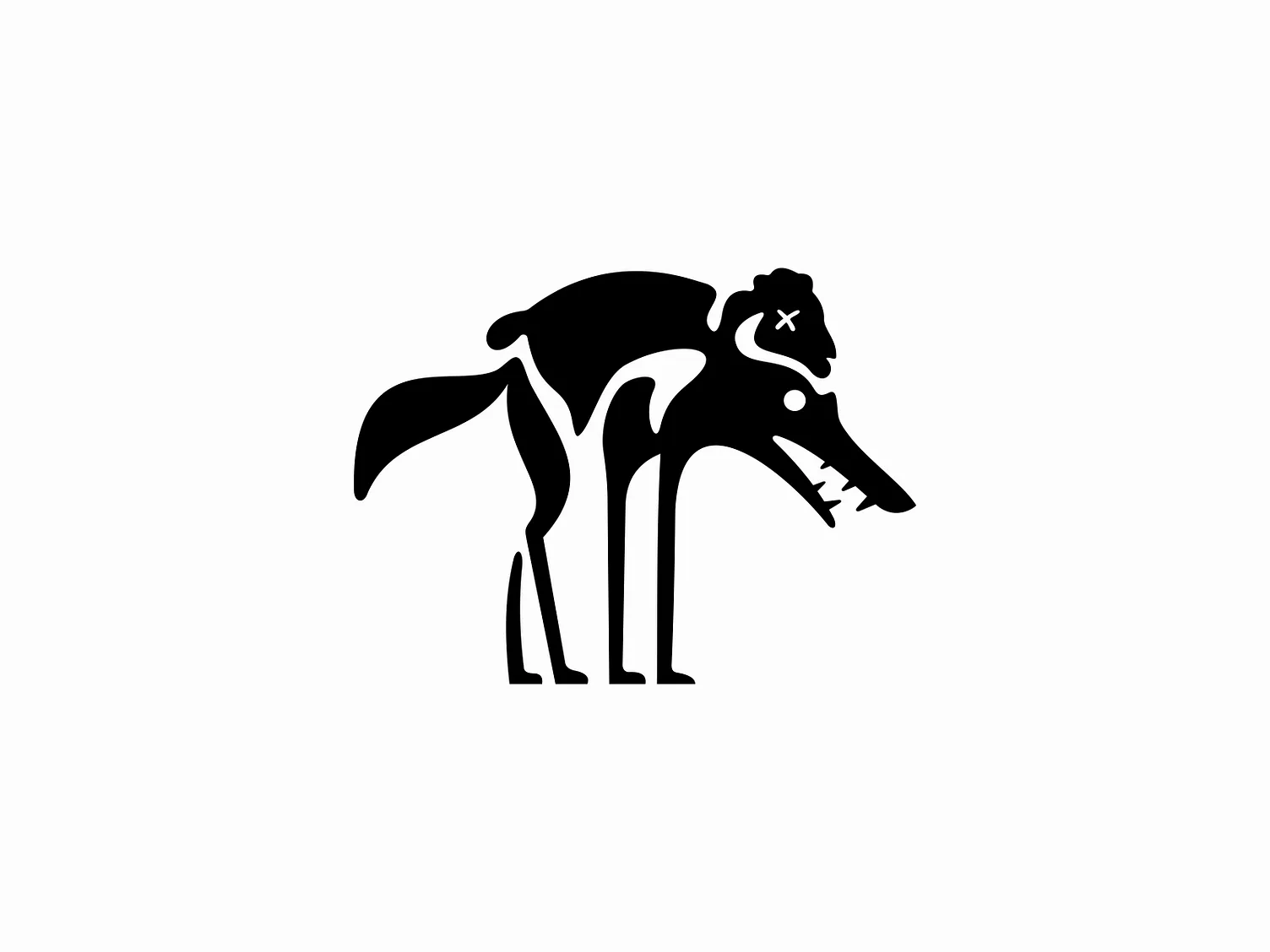A wolf in sheep's clothing logo by Lucian Radu