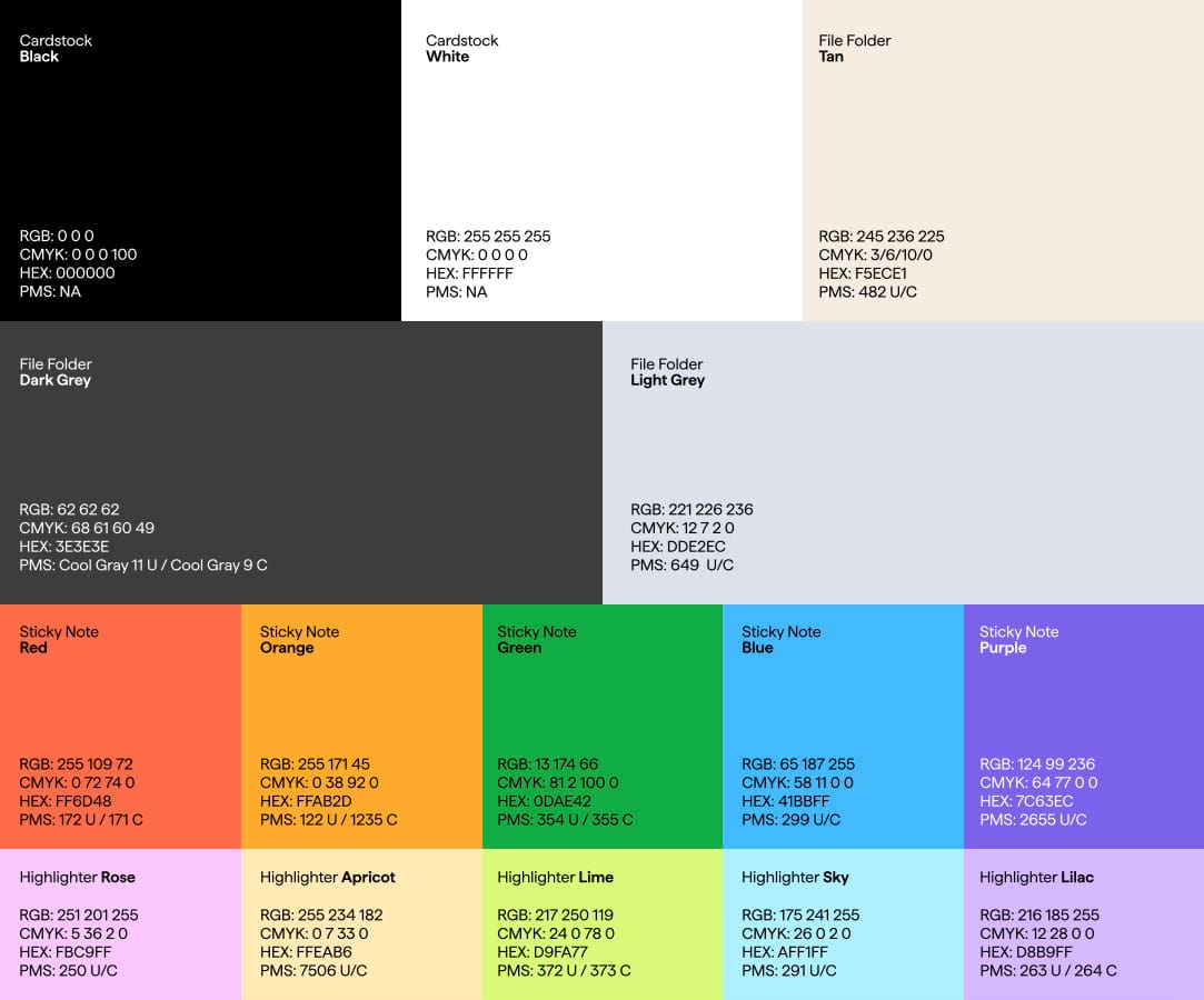 A Shutterstock color palette