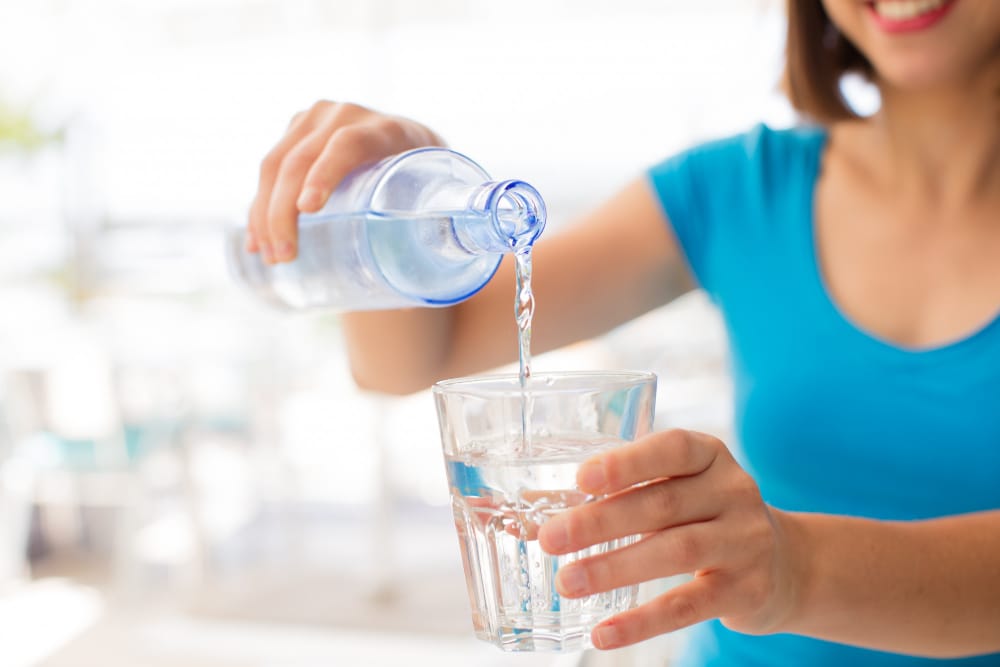 Women using drinking water